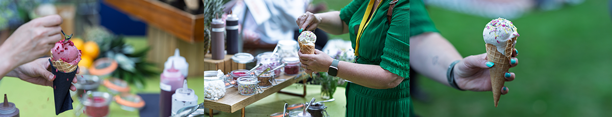 eve ice cream station summer party event