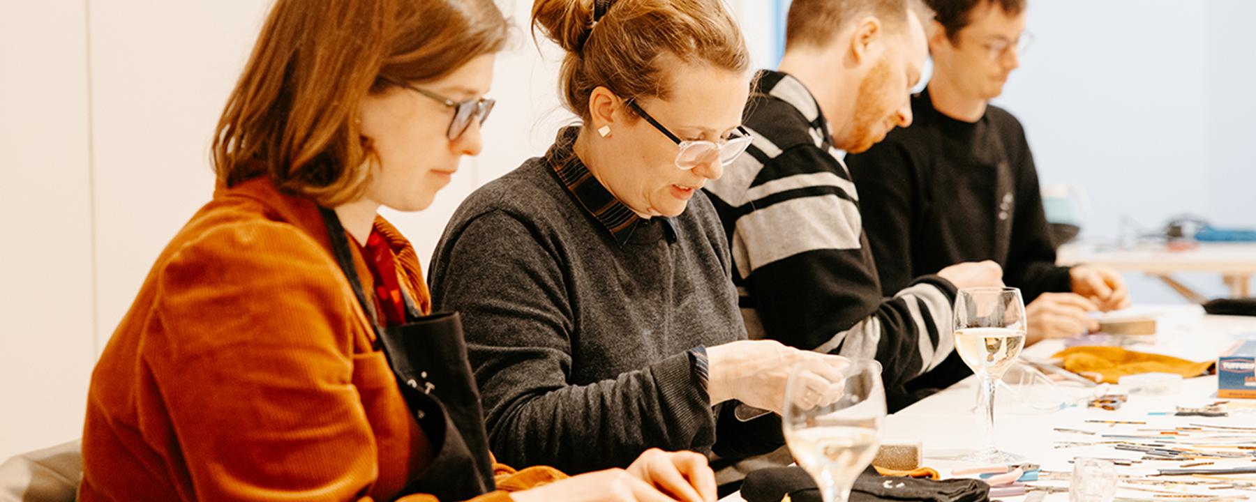 craft workshop at the goldsmiths centre purposed for a corporate team building event